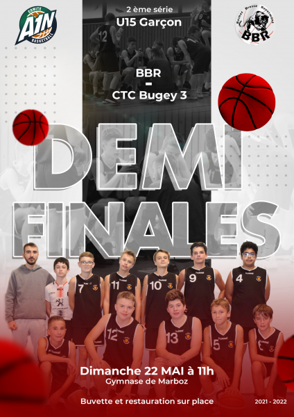 1/2 Finales Jeunes - L'heure est venue pour nos U13F, U15F et U15G